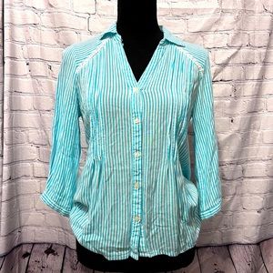 Lauren Conrad Striped Boho Top